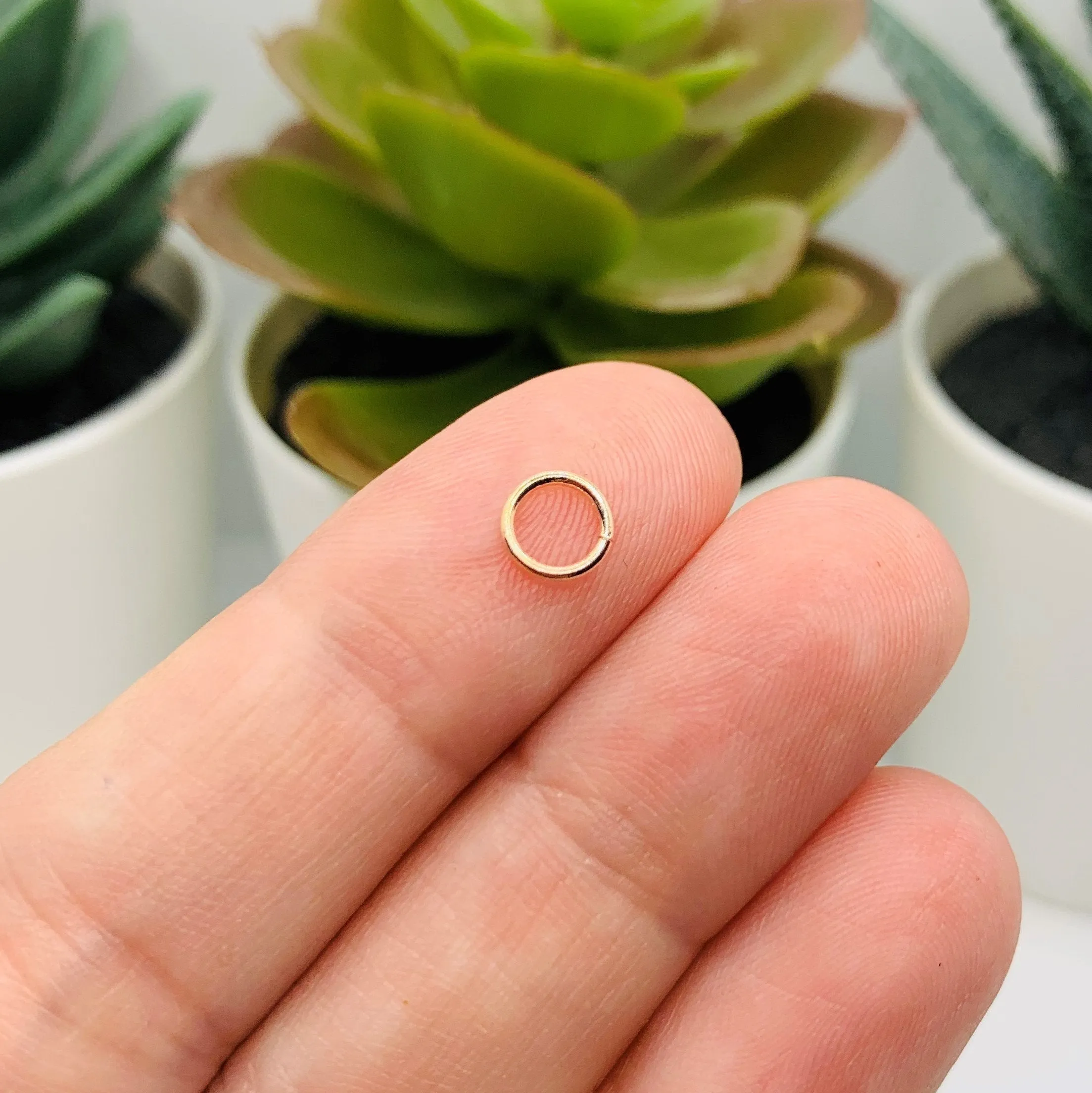 100, 500 or 1,000 Pieces: 6 mm Light Rose Gold Open Jump Rings, 21g