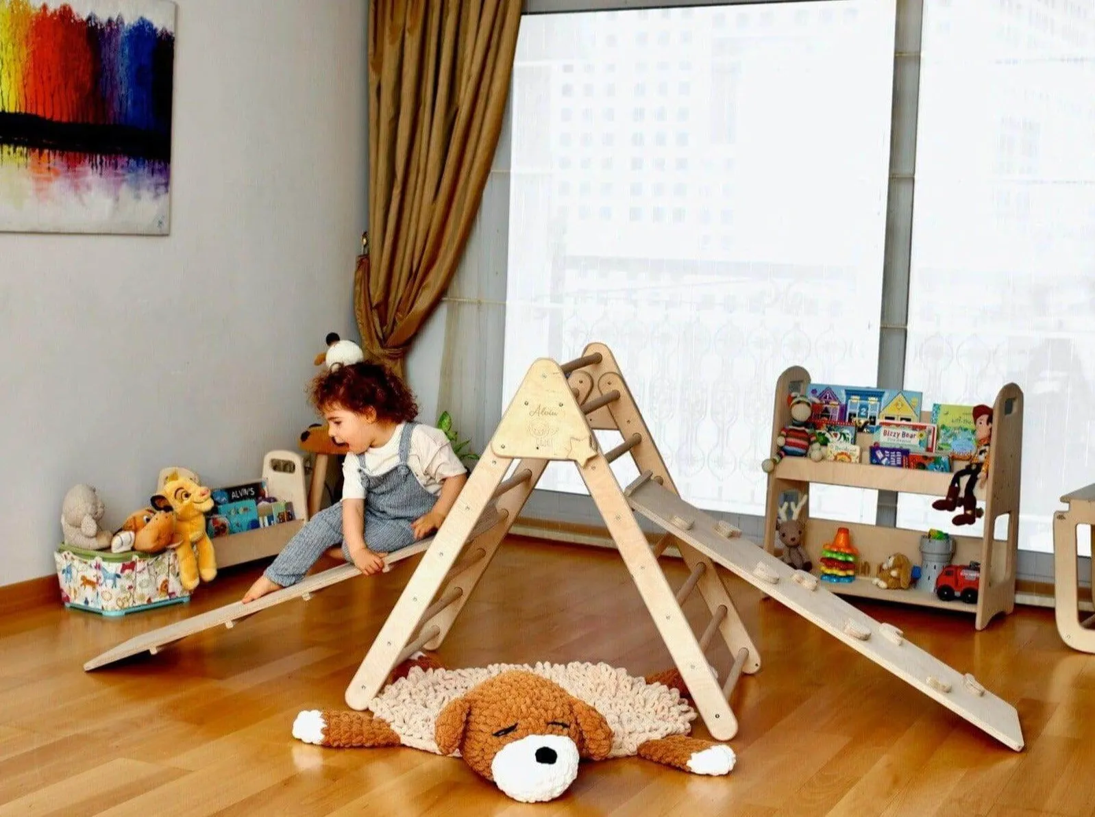 3 size Montessori Triangle Climber Set | Indoor Playground for Kids