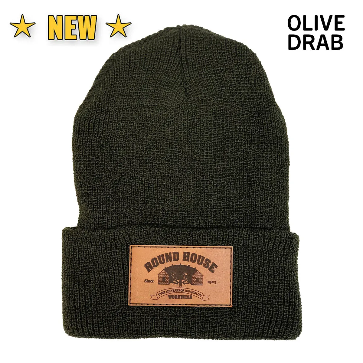 #630 Made in USA Beanie Round House Logo