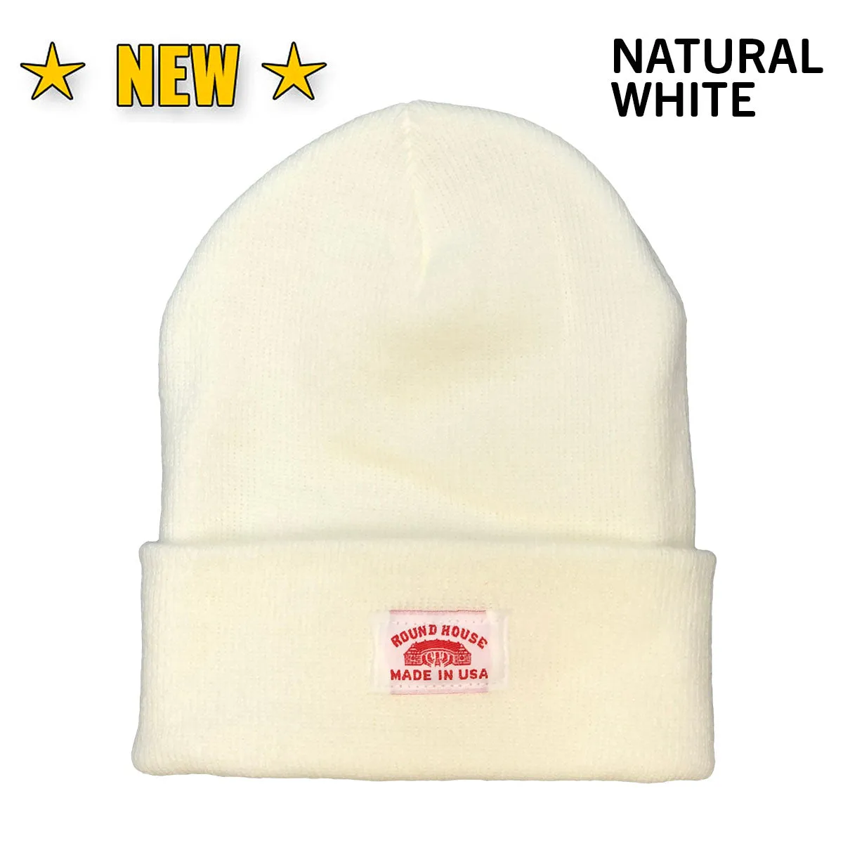 #630 Made in USA Beanie Round House Logo