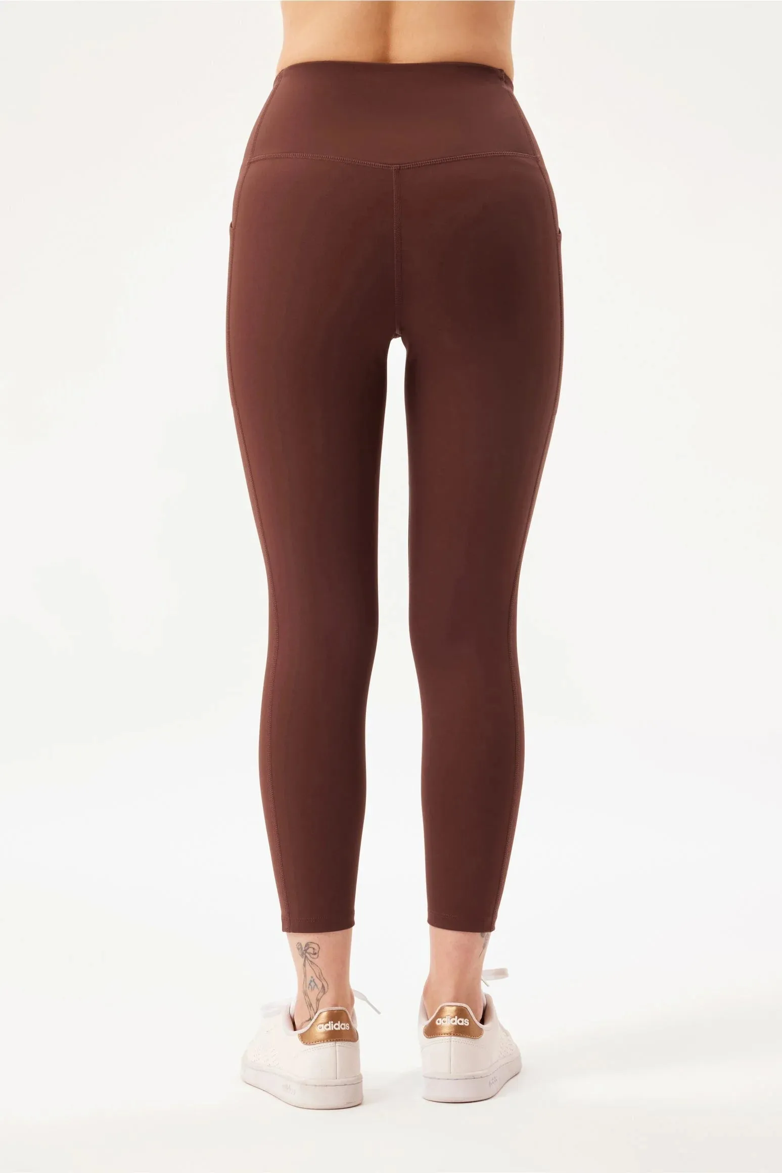 7/8 Length High-Rise Pocket Legging - Earth