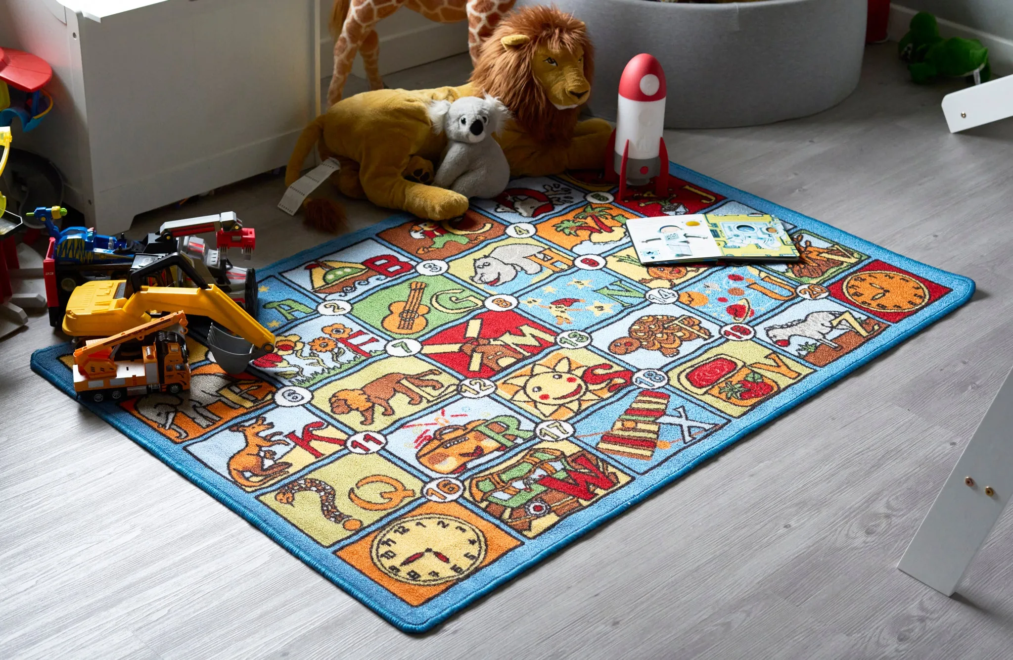 Alphabet Play Mat Nursery Play Room Non Slip Rug