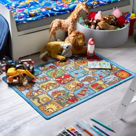 Alphabet Play Mat Nursery Play Room Non Slip Rug