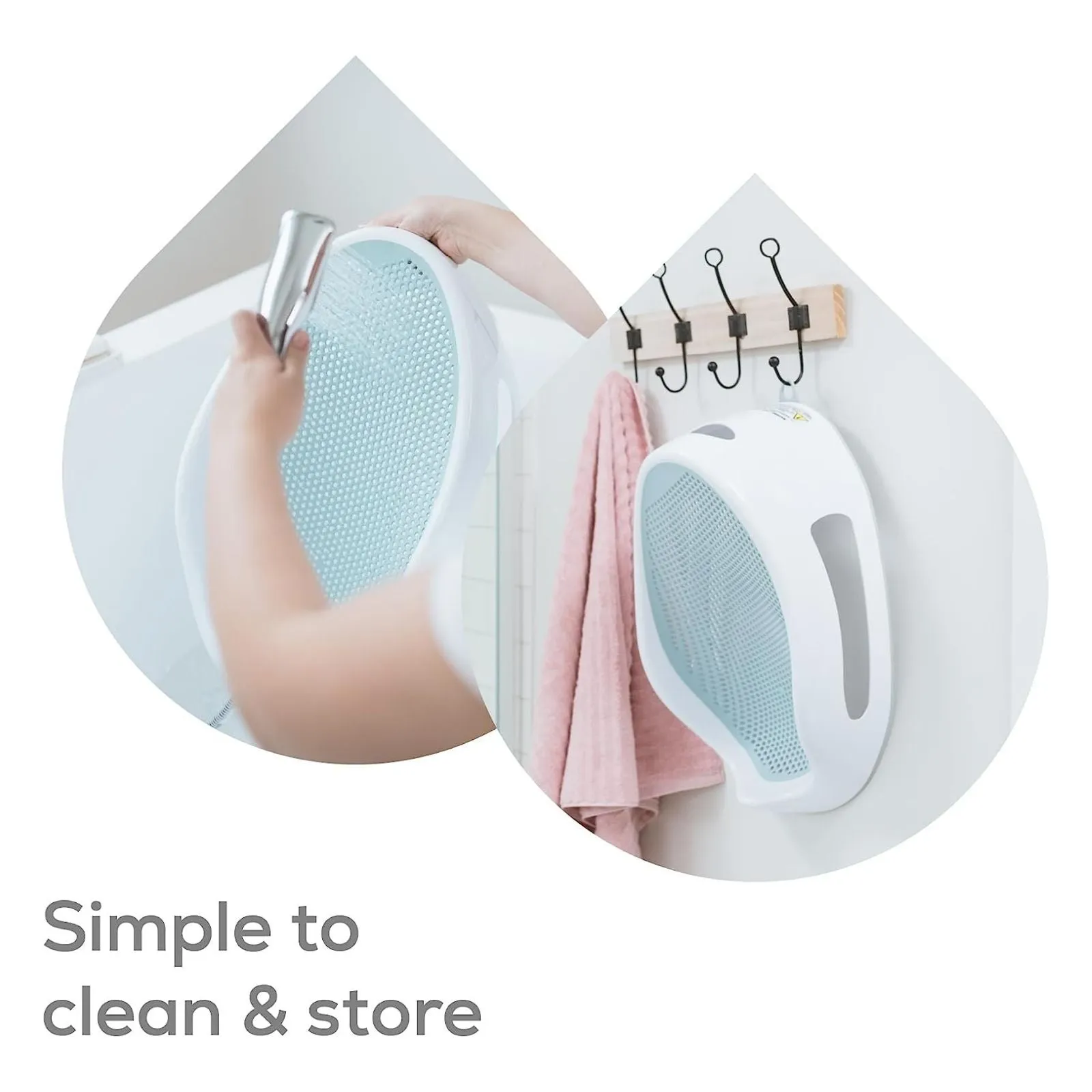 Angelcare Soft-Touch Bath Support Aqua