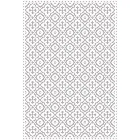 Antiquity Ceramics Light Grey & White Vinyl Floor Mat