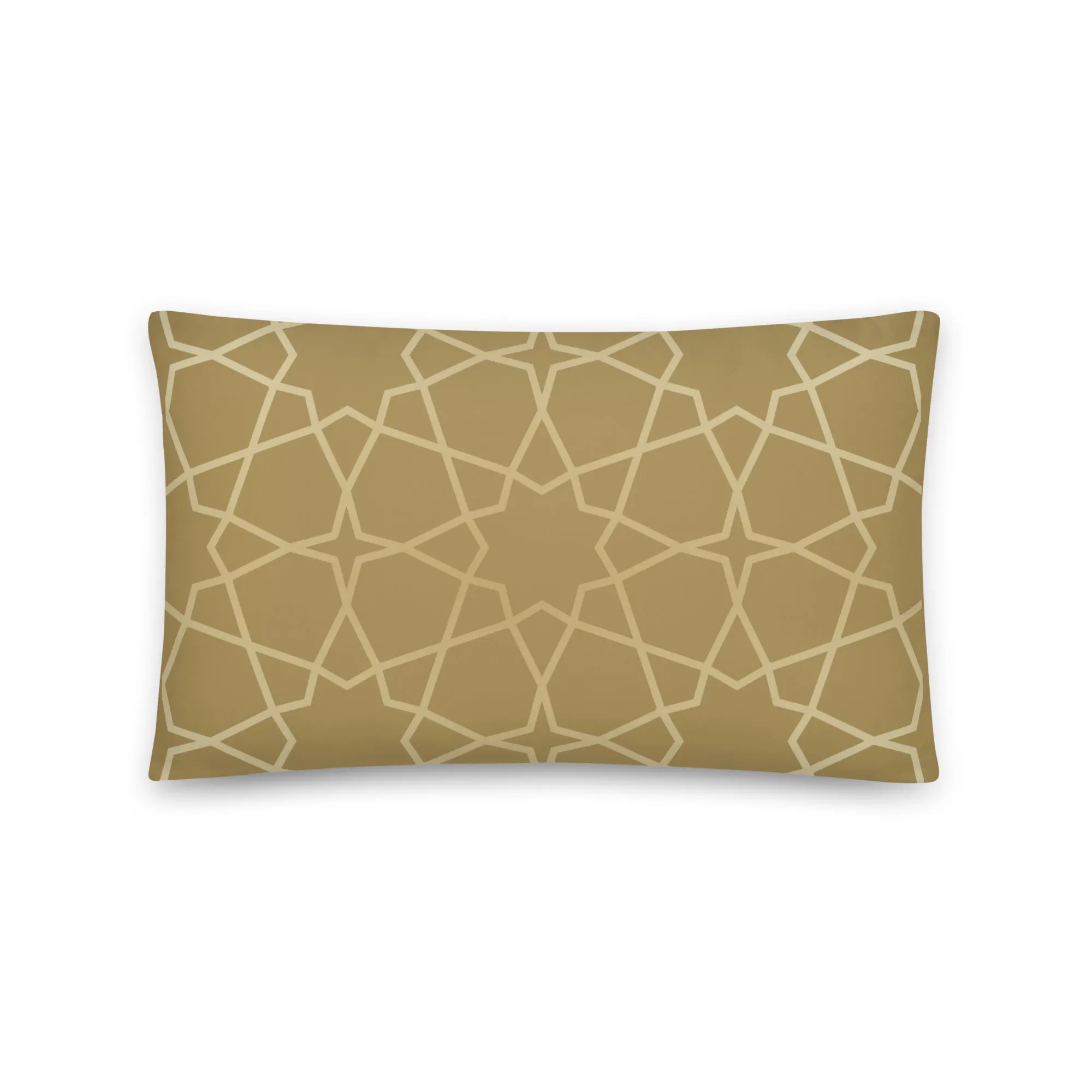 Arabesque gold coloured cushion covers