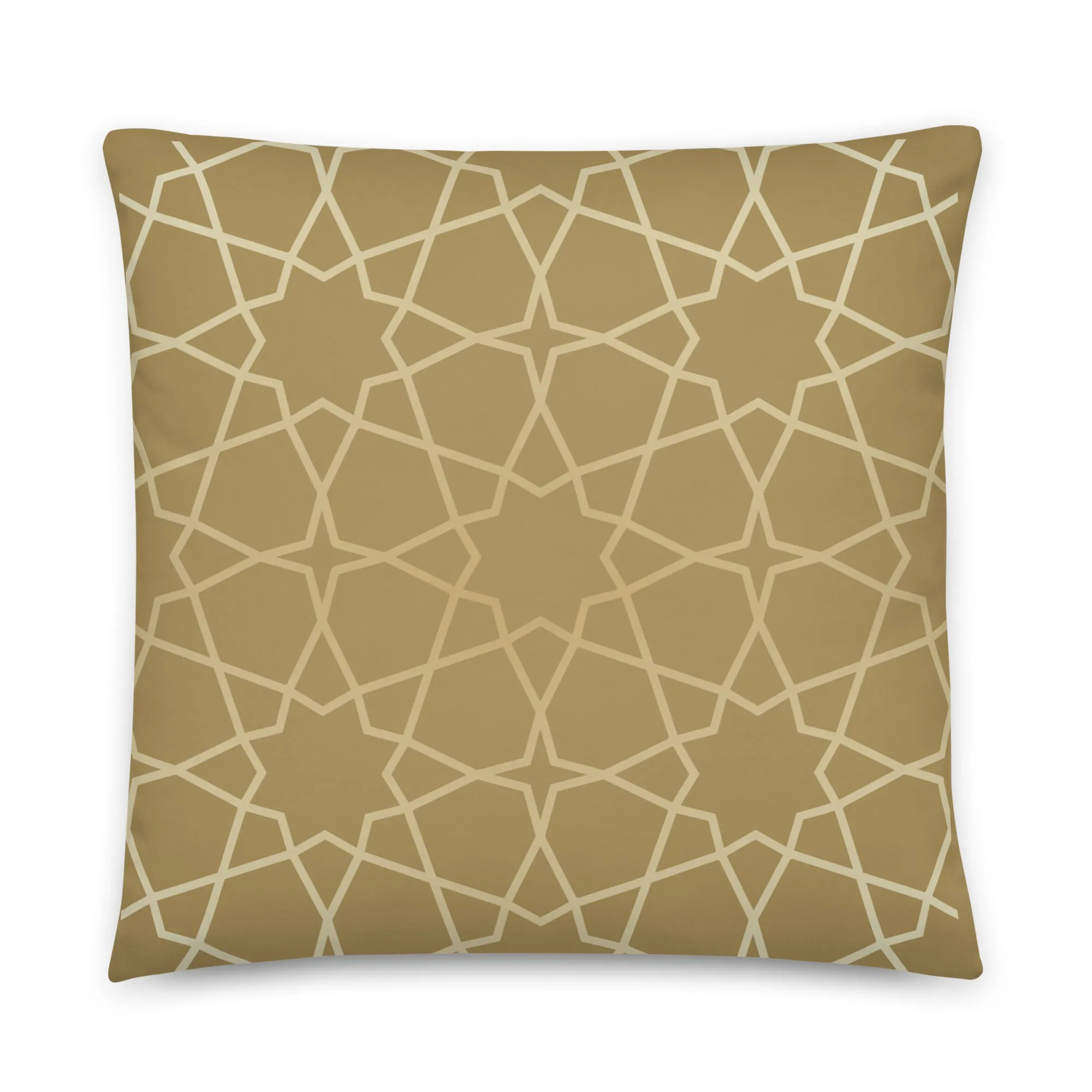 Arabesque gold coloured cushion covers