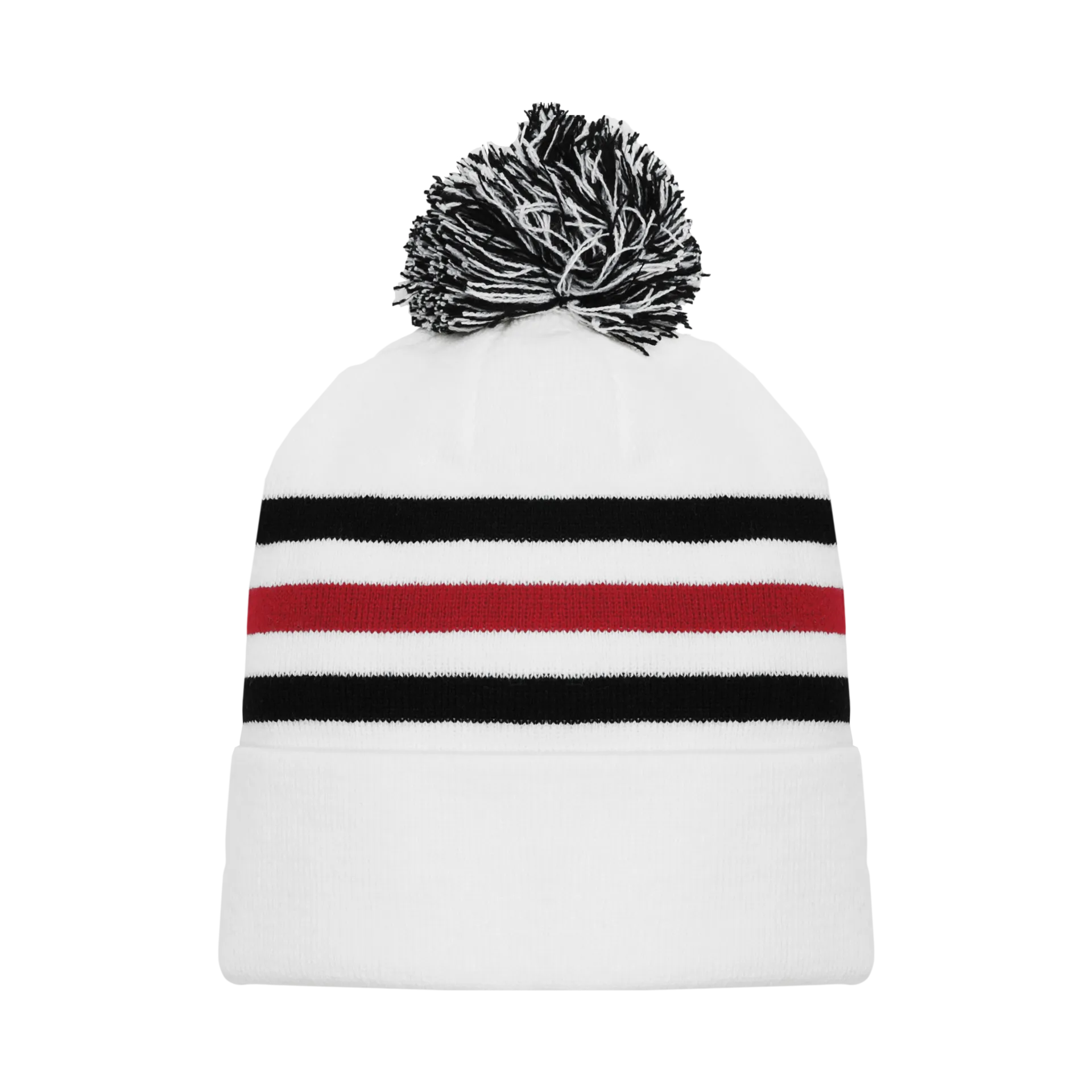 Athletic Knit (AK) A1830A-305 Adult Chicago White Hockey Toque/Beanie