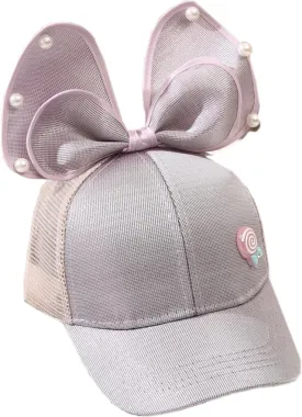 Babymoon Rabbit Ears Summer Cap Hat - Grey