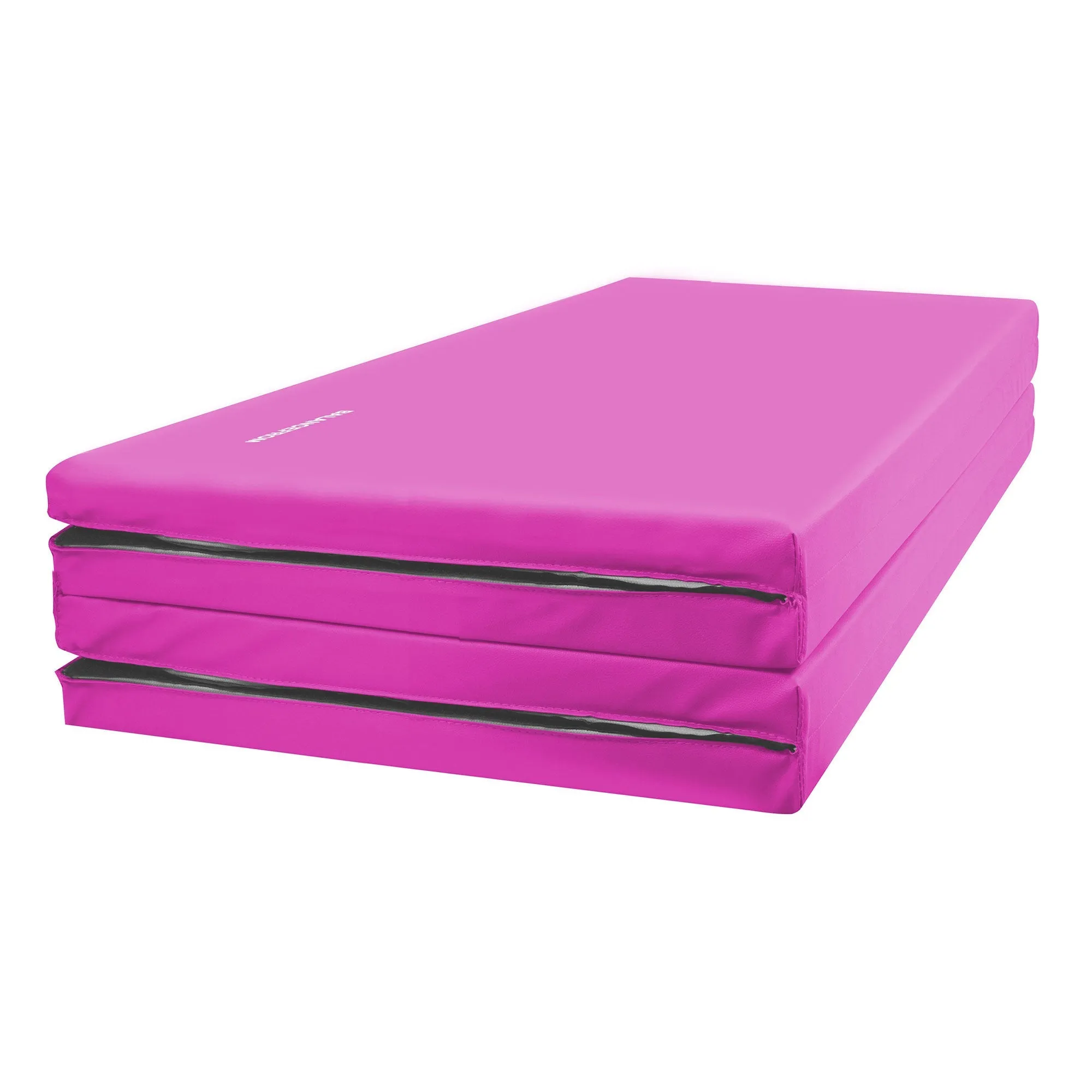 BalanceFrom 4' x 6' x 2" All Purpose Folding Fitness Gymnastics Gym Mat, Pink