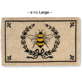 Bee in Crest Doormat - Extra Large