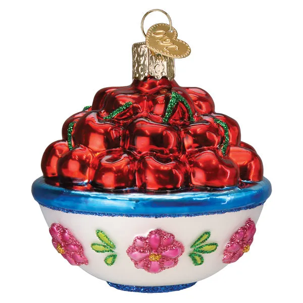 Bowl Of Cherries Ornament