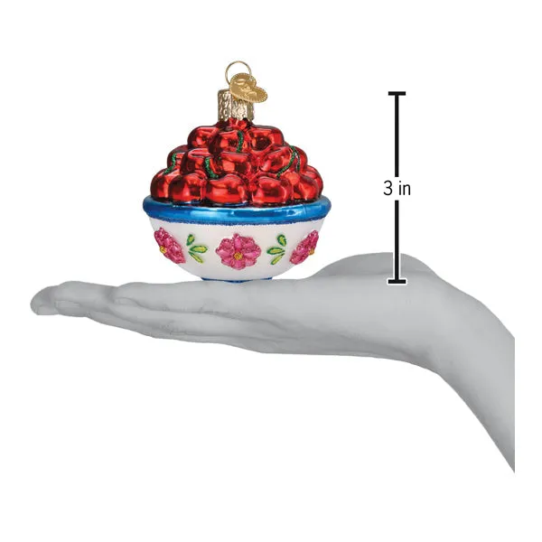 Bowl Of Cherries Ornament