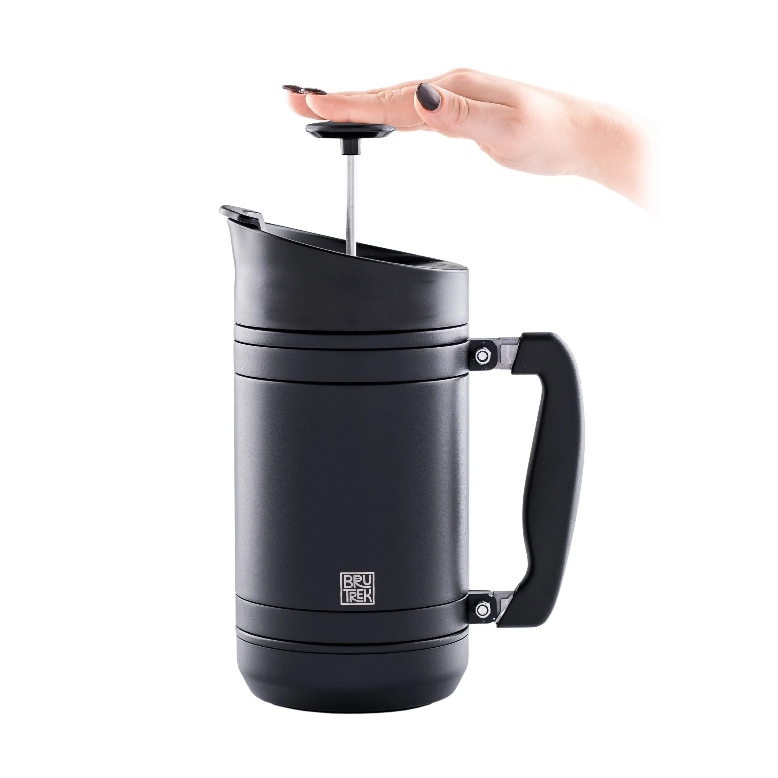 BruTrek BaseCamp 32oz French Press - Red Rock