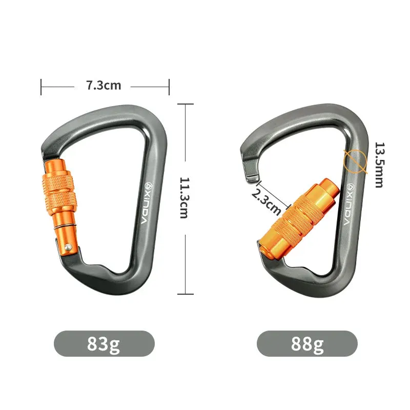 Carabiner Rock Climbing High Altitude Equipment Aluminum Alloy Safety Buckle Hook