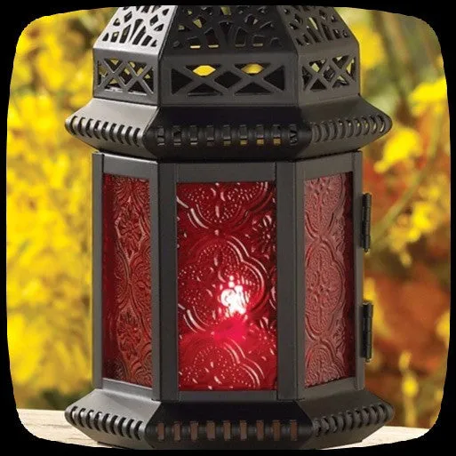 Colored Glass Lanterns (Assorted)