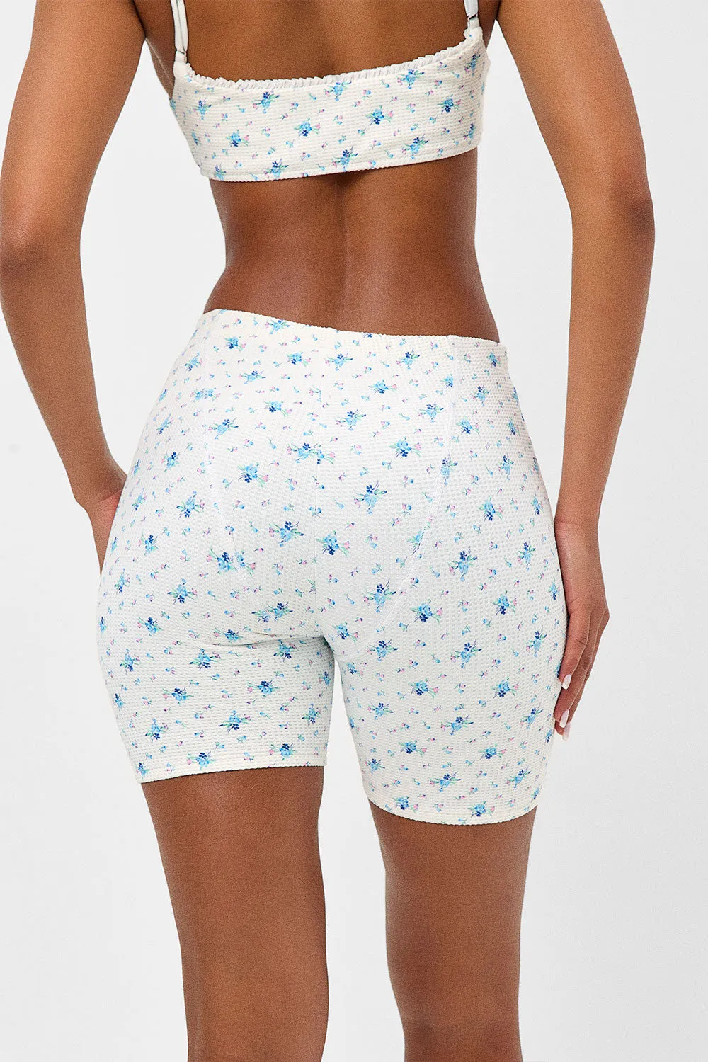 Erin Waffle Biker Short - Night Lily