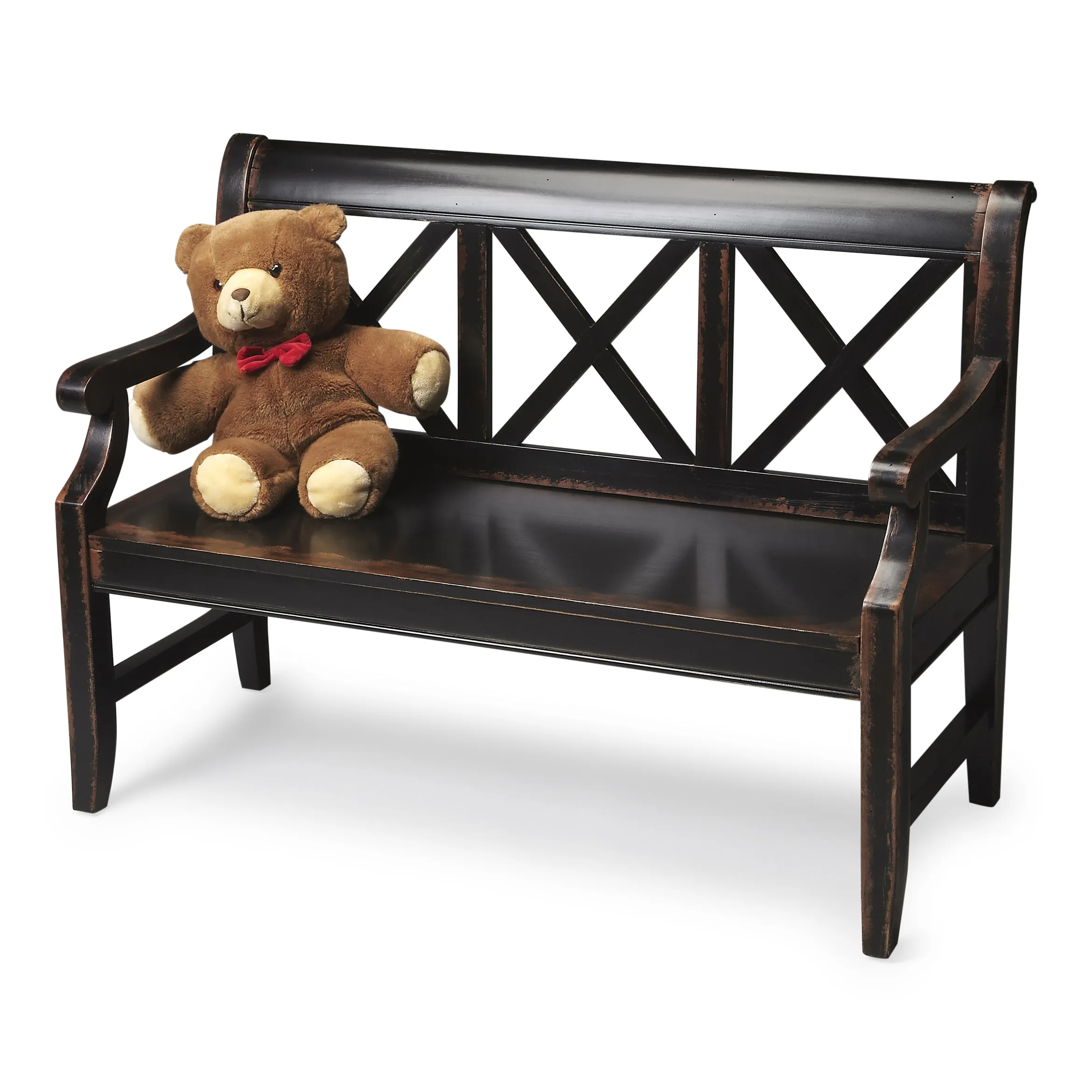 Gerrit Wooden 44"W Bench in Black  5048250