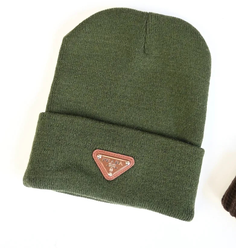 Green classic style beanie