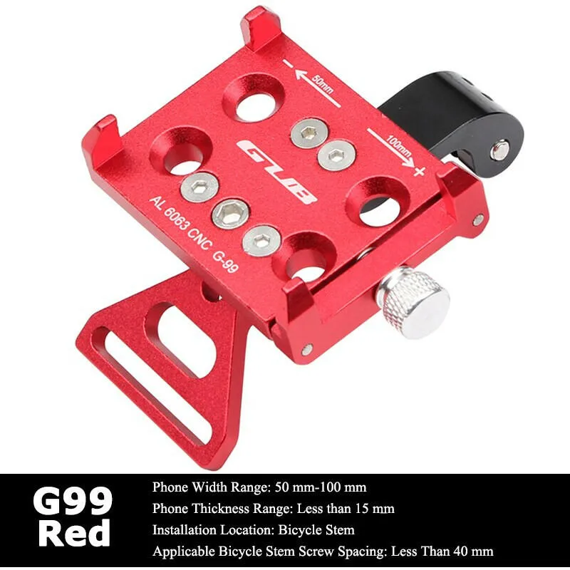 GUB Aluminum Alloy Bicycle Phone Holder Bike Phone Mount  Adjustable Cycling Phone Bracket Action Camera Stand Bike Accessories