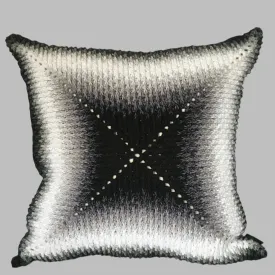 Hand Crocheted Ombré Cushion - Made to order