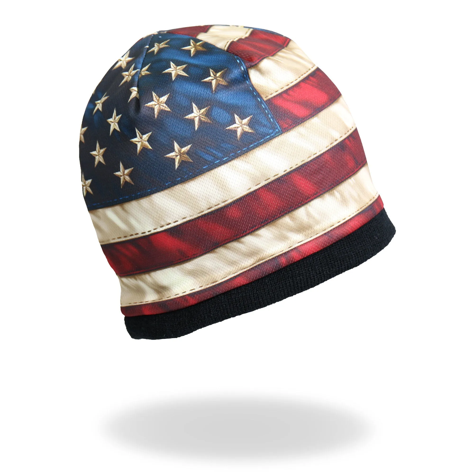 Hot Leathers KHC1009 American Flag Beanie