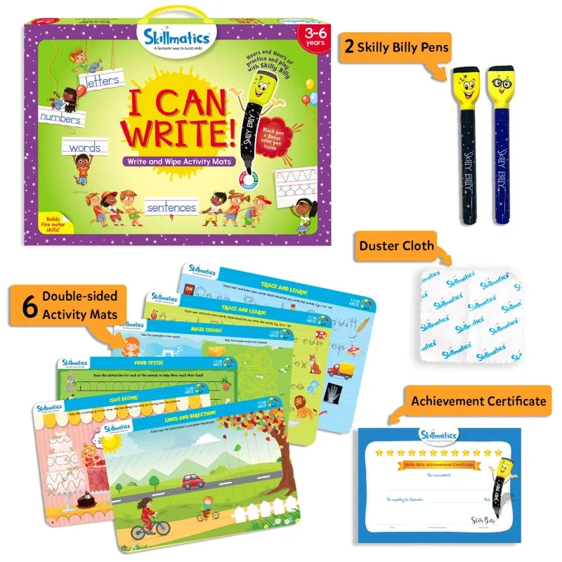 I Can Write | Reusable Activity Mats (ages 3-6)