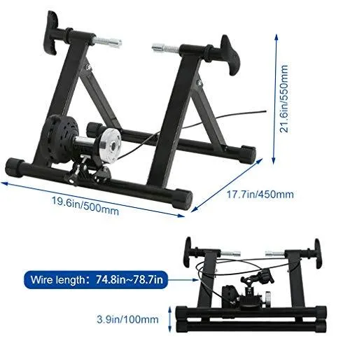 Indoor Magnetic Bike Trainer with 5 Levels Resistance