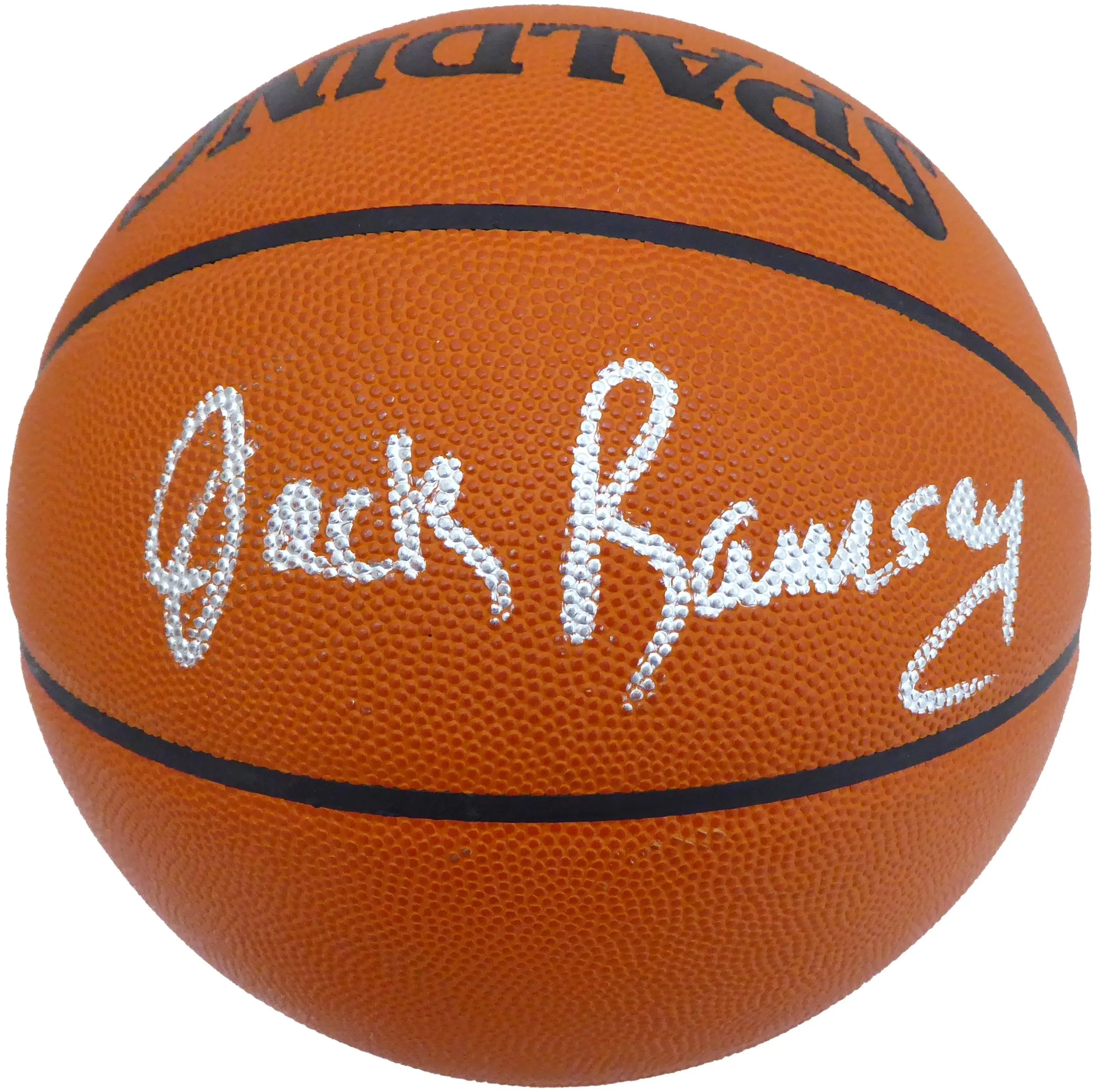 Jack Ramsay Autographed Official Spalding NBA Basketball Portland Trail Blazers Beckett BAS #V62765