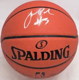 Jordan Poole Autographed Official Spalding Signature Series Basketball Golden State Warriors (Smudge) Beckett BAS Witness #WV05899