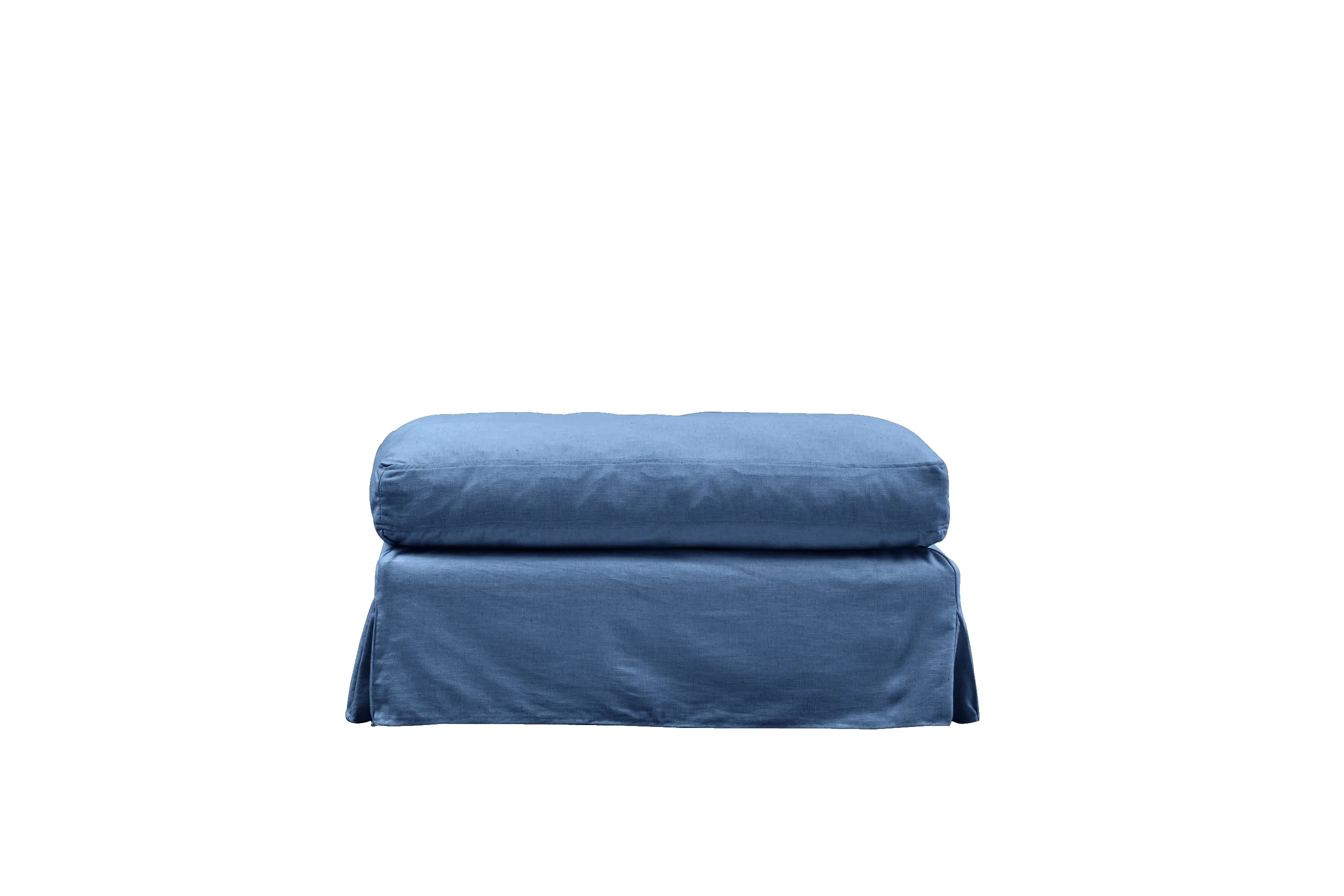 Kate | Bench Footstool Extra Loose Cover | Capri Blue