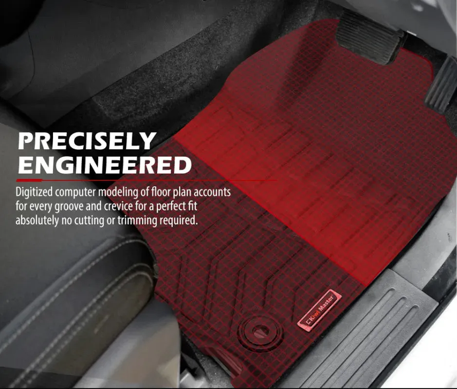 Kiwi Master 3D TPE Car Floor Mats Liner Fit Toyota Hilux Dual Cab Auto MY | 2016 - On