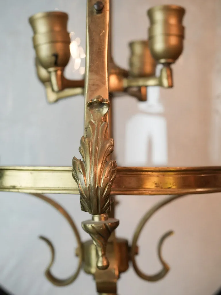 Large 19th-century gilt bronze lantern 37½"