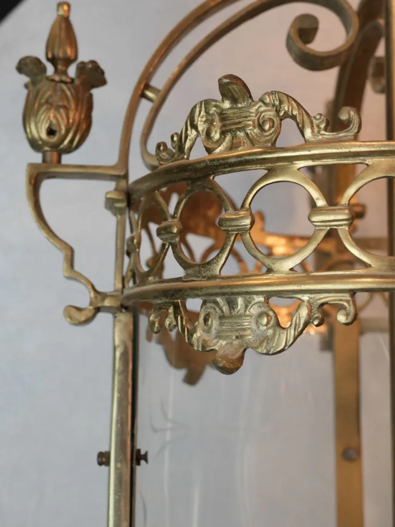 Large 19th-century gilt bronze lantern 37½"