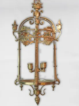 Large 19th-century gilt bronze lantern 37½"