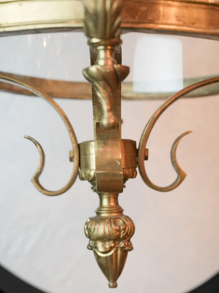 Large 19th-century gilt bronze lantern 37½"