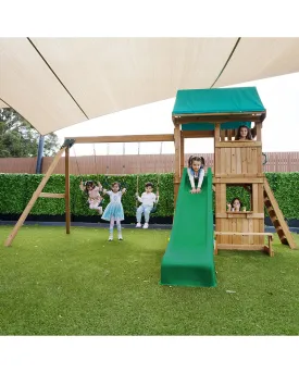 Lifespan Kids Carindale Play Centre Set with 2.2m Green Slide