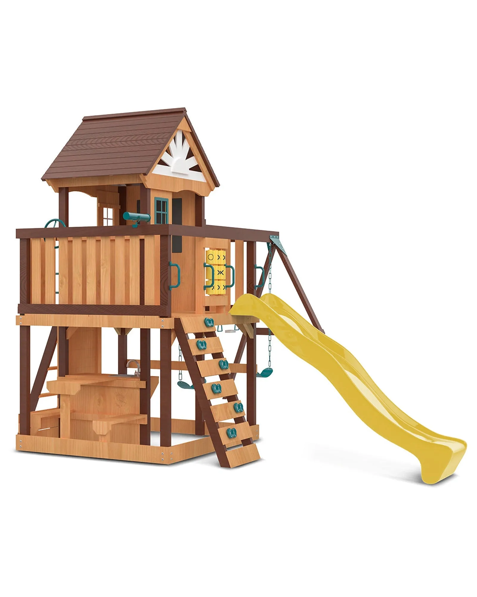 Lifespan Kids Coventry Play Centre Set with 2.2m Yellow Slide