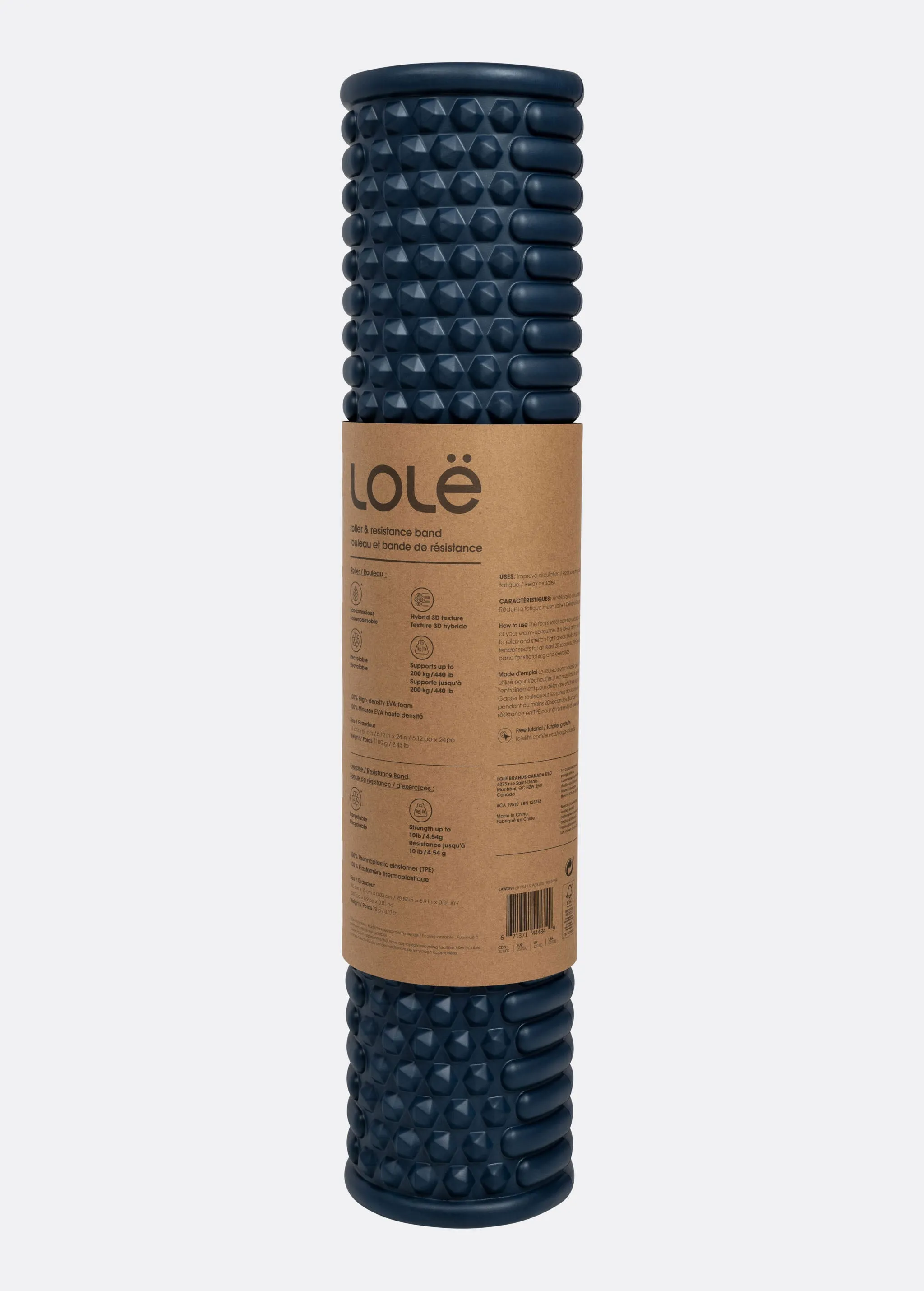 Lolë Foam Roller And Resistance Band