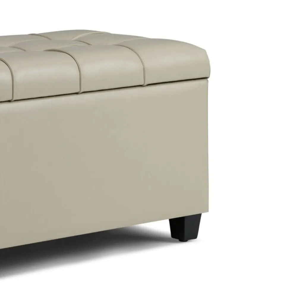 Lucas 1 Seater Leatherette Bench With Storage