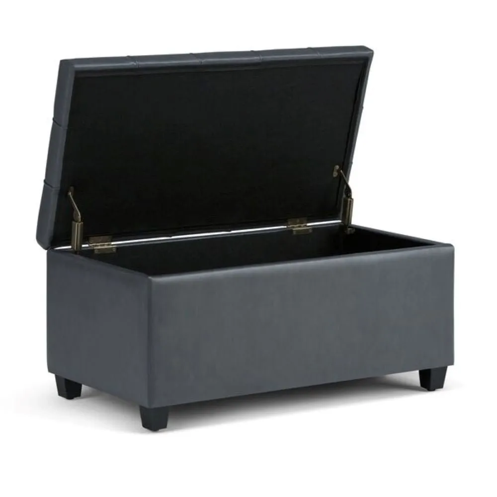 Lucas 1 Seater Leatherette Bench With Storage