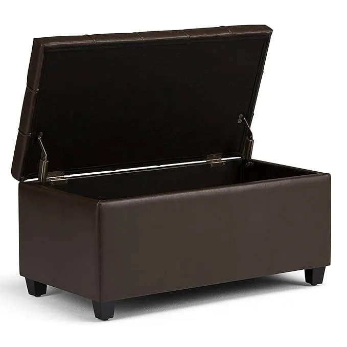 Lucas 1 Seater Leatherette Bench With Storage