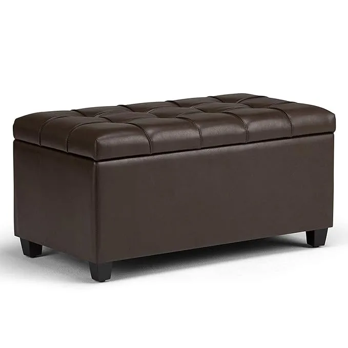 Lucas 1 Seater Leatherette Bench With Storage