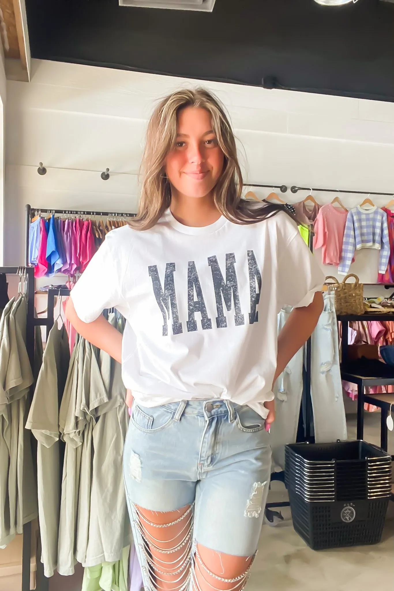 Mama Vintage Wash Graphic Tee