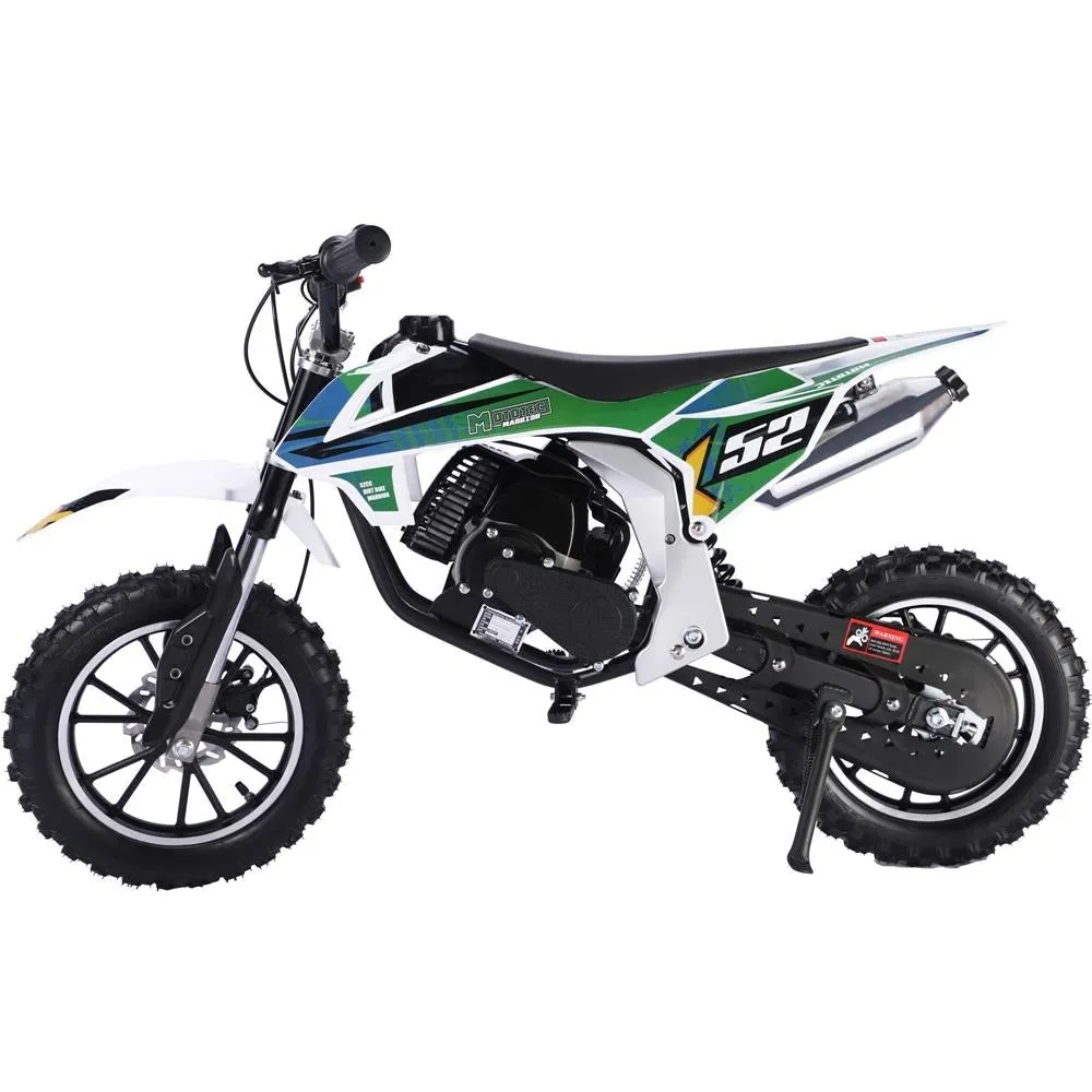 MotoTec Warrior 52cc 2-Stroke Kids Gas Dirt Bike Warrior