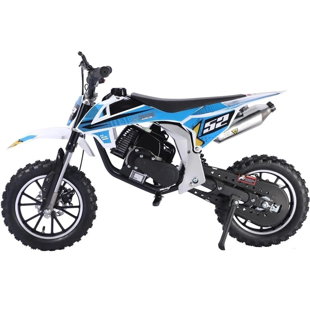 MotoTec Warrior 52cc 2-Stroke Kids Gas Dirt Bike Warrior