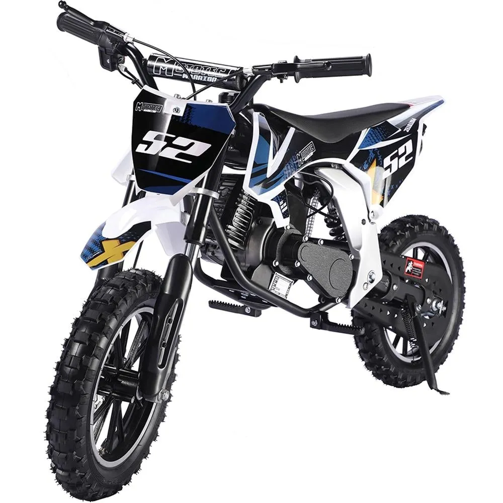 MotoTec Warrior 52cc 2-Stroke Kids Gas Dirt Bike Warrior