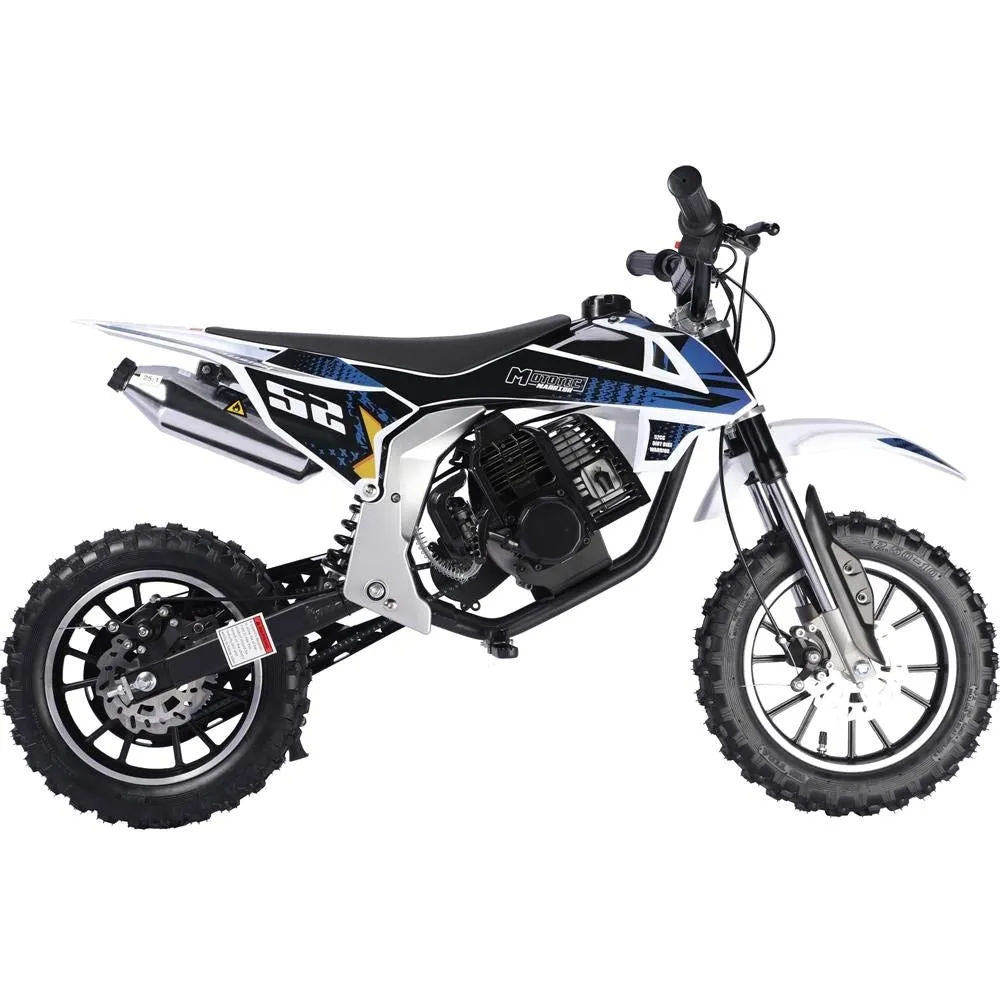 MotoTec Warrior 52cc 2-Stroke Kids Gas Dirt Bike Warrior