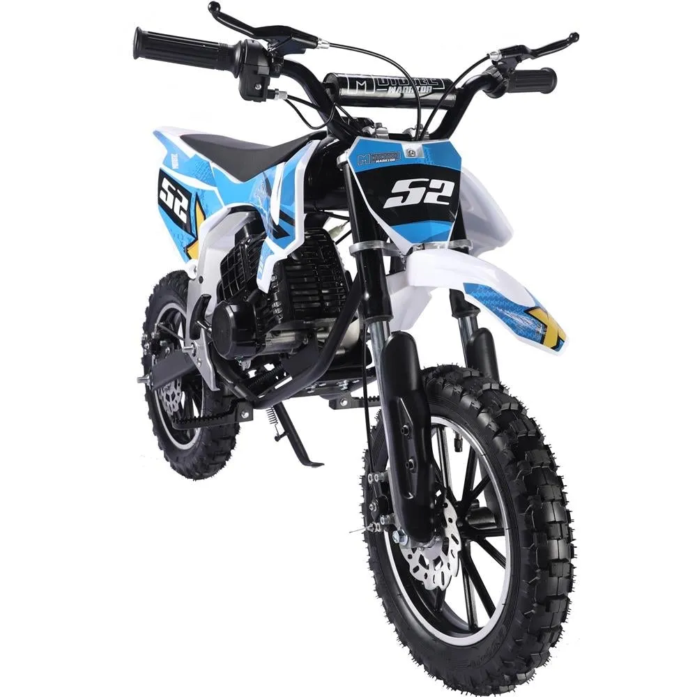 MotoTec Warrior 52cc 2-Stroke Kids Gas Dirt Bike Warrior