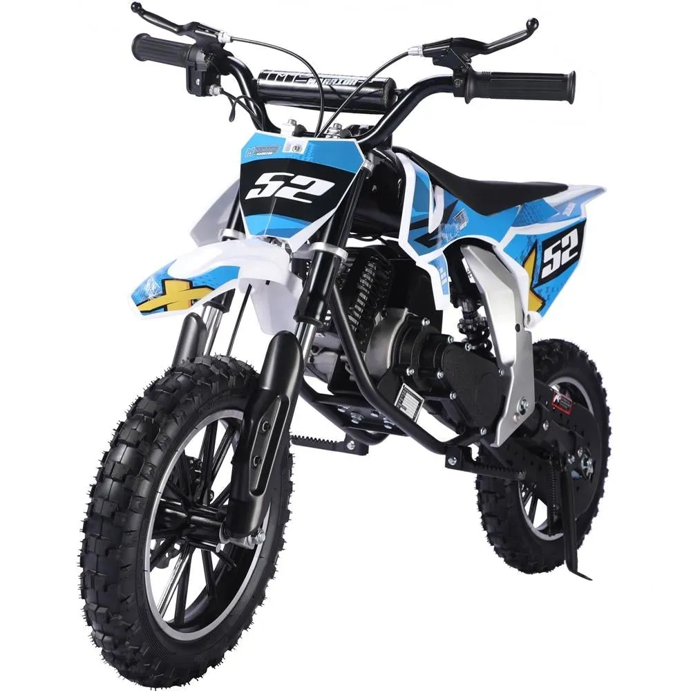 MotoTec Warrior 52cc 2-Stroke Kids Gas Dirt Bike Warrior